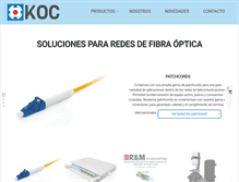 Tablet Screenshot of koc.com.ar